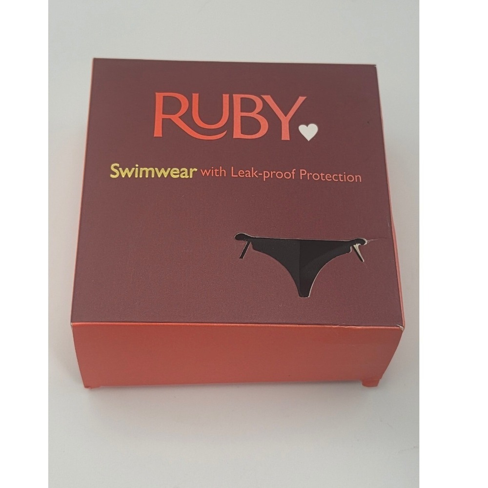 Ruby Love Leak-Proof Swimwear Bikini Bottom Black Size Small Period Proof New